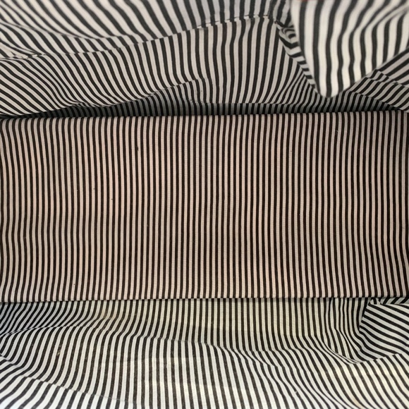 Large Genuine Leather Tote Bag – Burnt Orange – Striped Interior - Picture 6 of 11